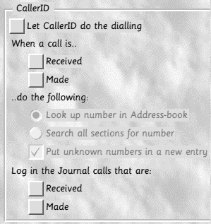 CallerID options