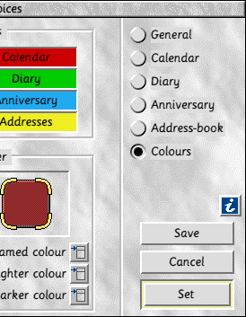 Redesigned Choices window