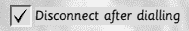 Modem can be automatically disconnected