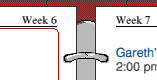 Week numbers in the diary