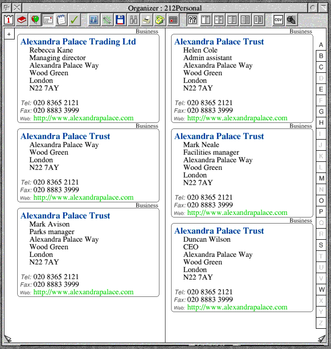 Address-Book co sort